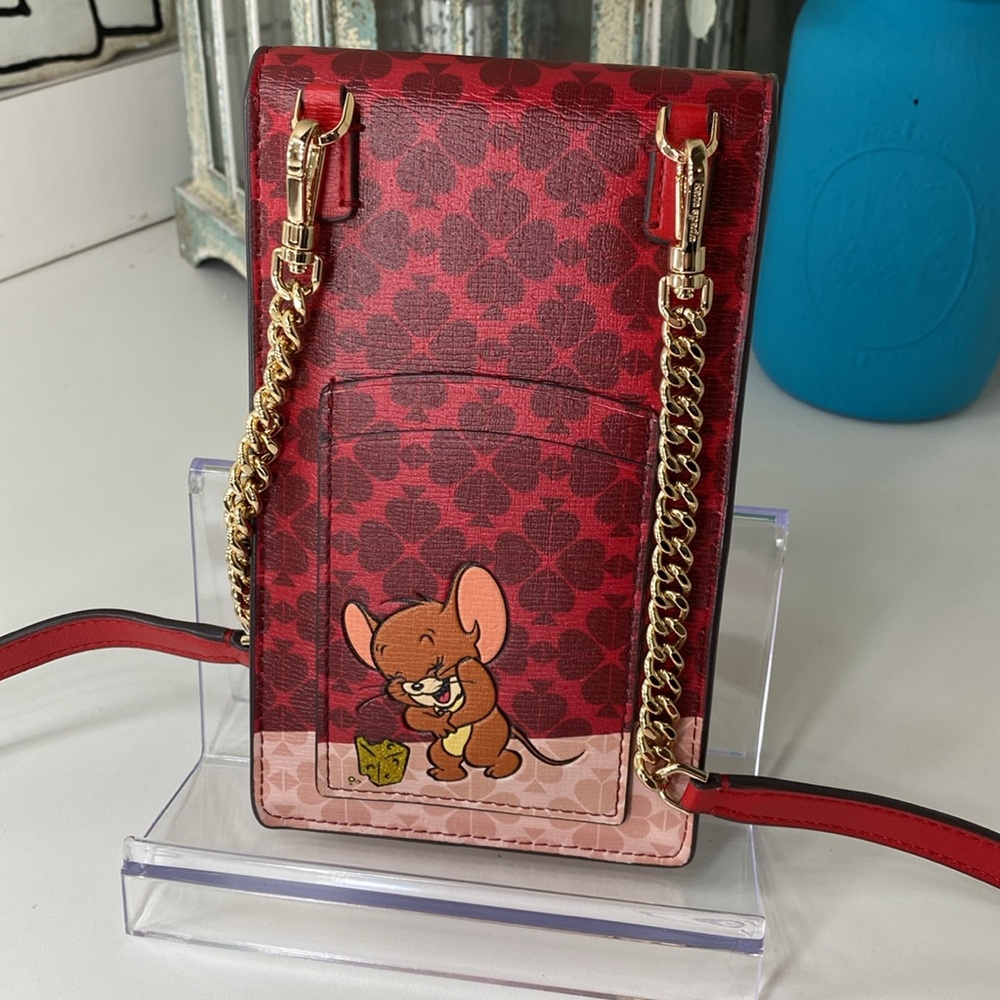 Kate Spade Tom & Jerry Lunar Year Rat Phone Card Crossbody - Picture 4 of 12